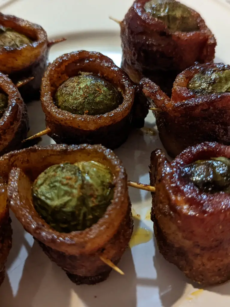 bacon wrapped brussel sprouts
